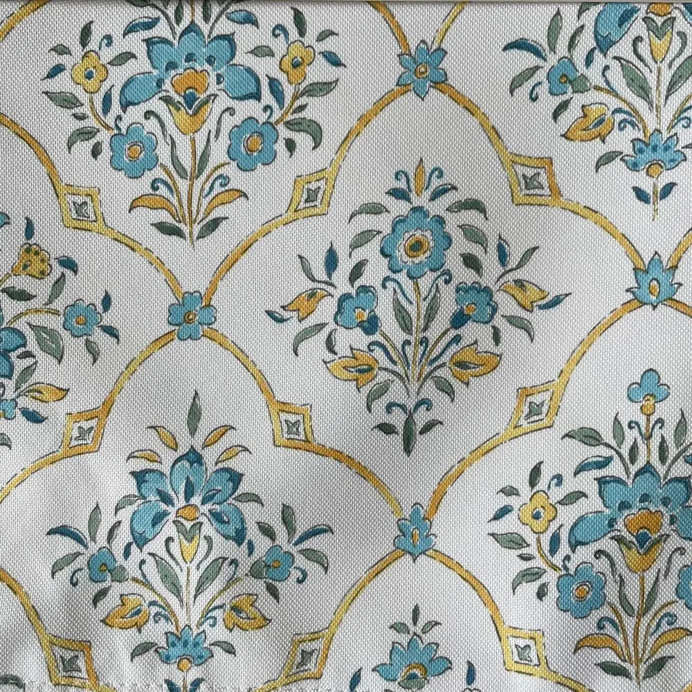 Rachel Ashwell Farmhouse Floral Placemats 13x19 Yellow Blue White Set of 6 NEW